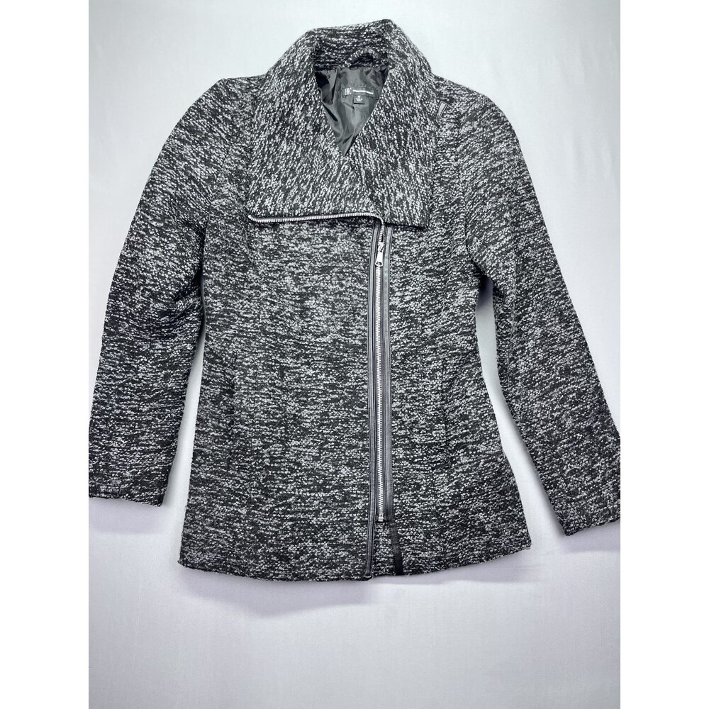 I.N.C. International Concepts Short Moto Jacket‎ Bikercore Preppy XS Asymmetric